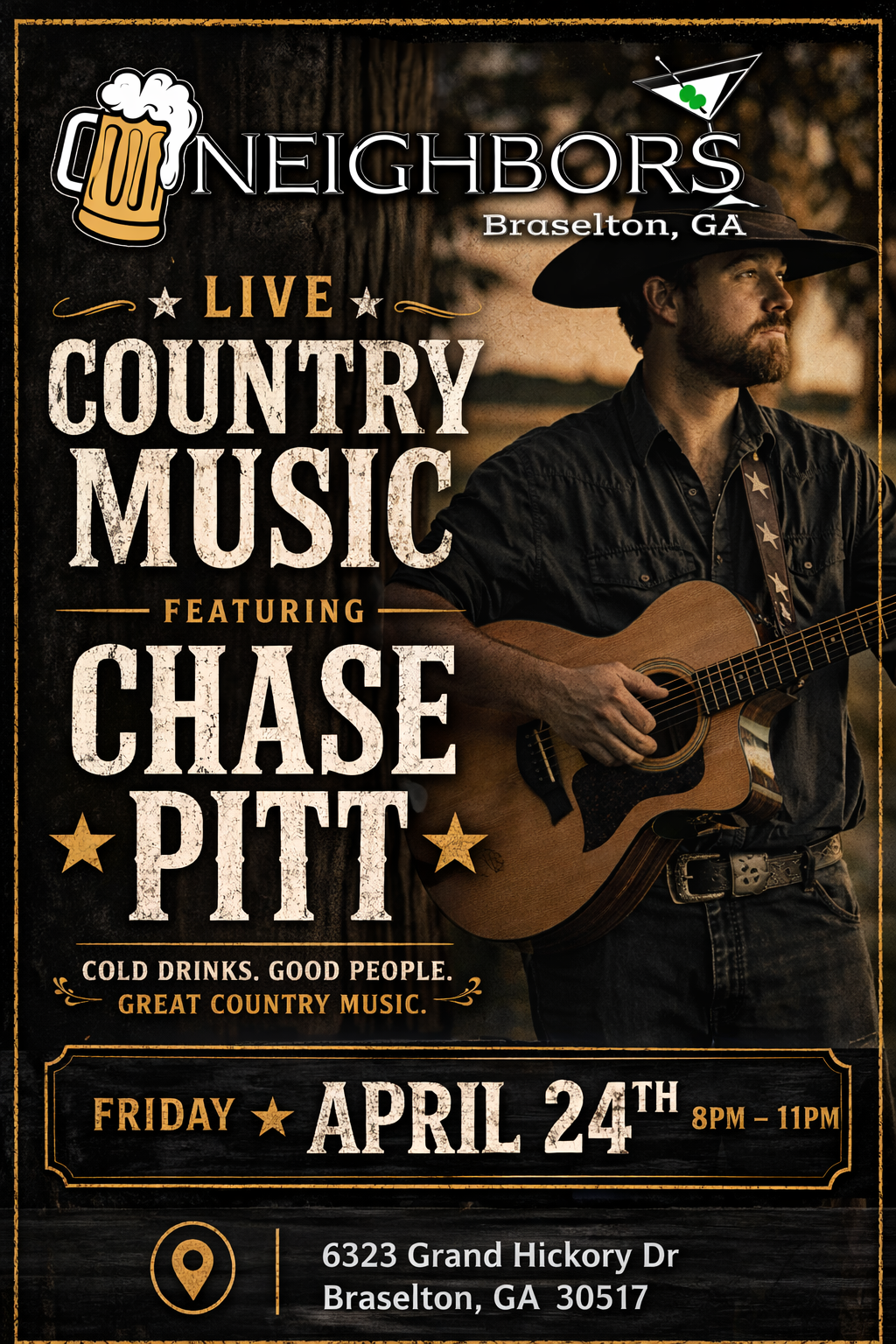 Chase Pitt — Live Country Music