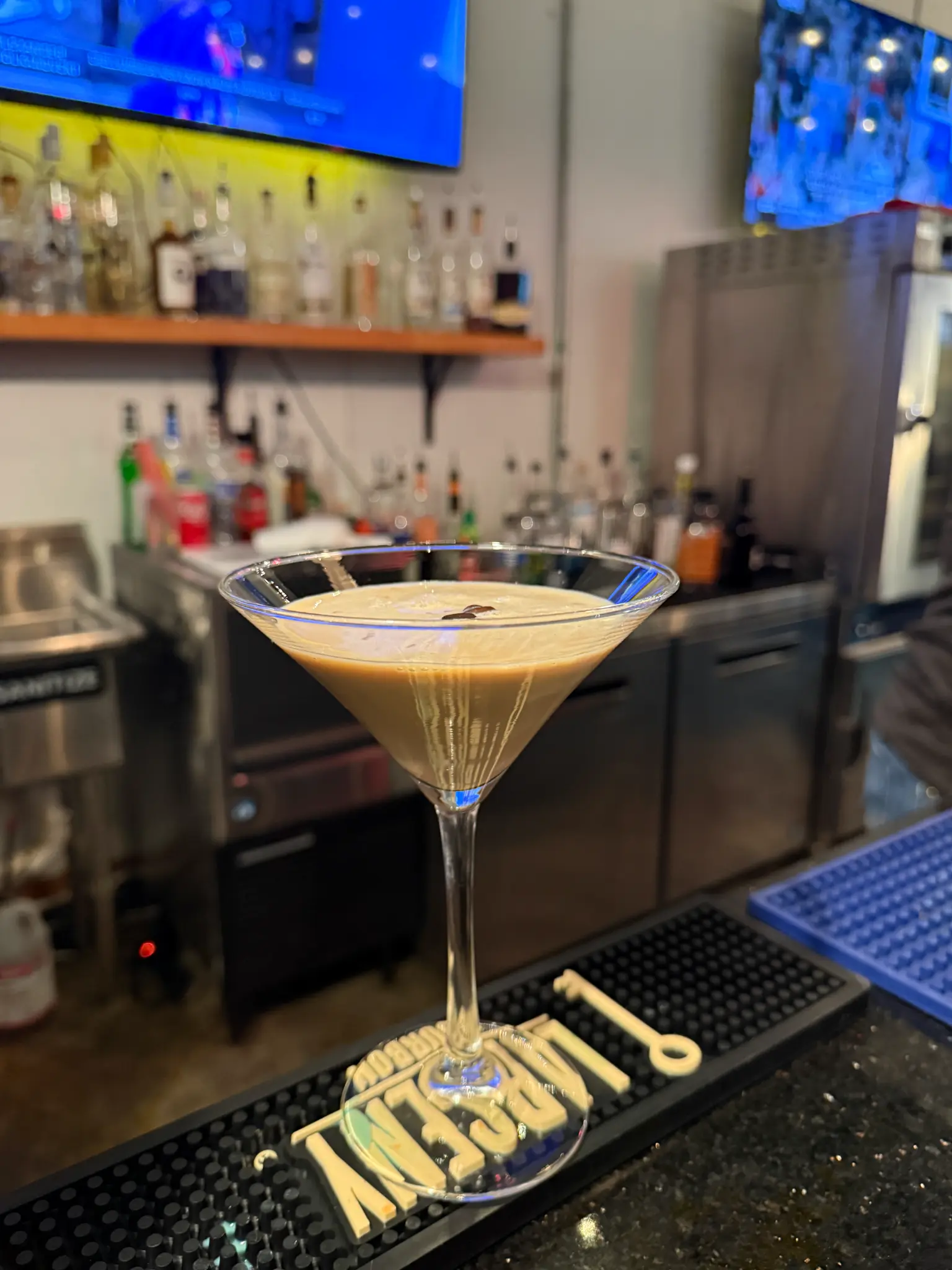Espresso martini at the bar