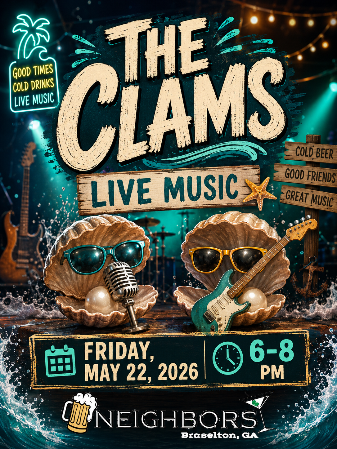 The Clams — Live Music